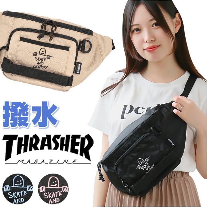 楽天市場】THRASHER スラッシャー ボディバッグ ボディバック 通販 