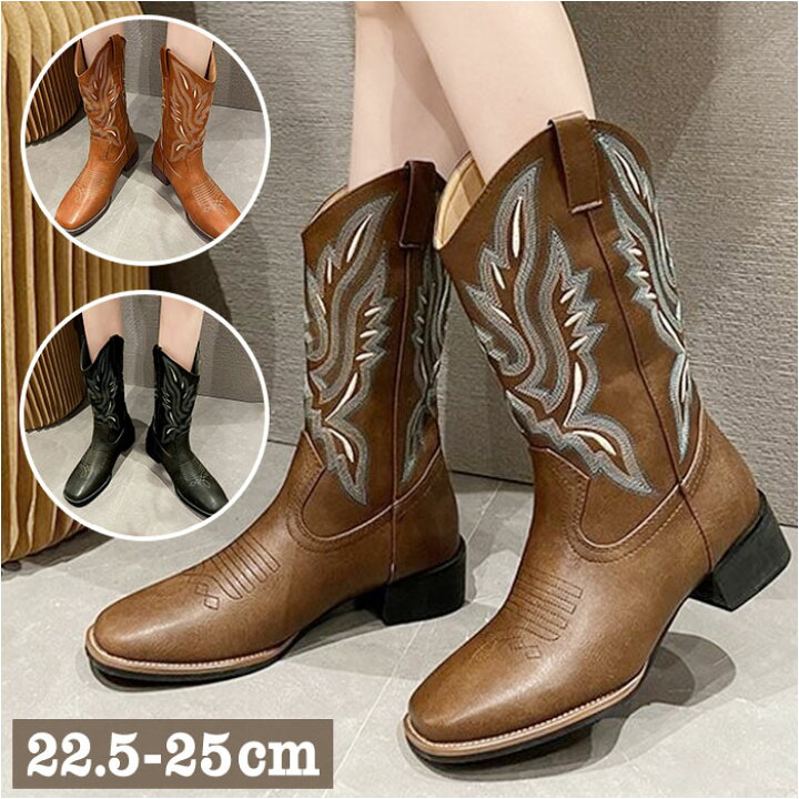 楽天市場】ショートブーツ レディース 通販 ウエスタンブーツ ブーツ  