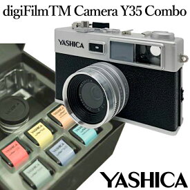デジタルカメラ ヤシカ 通販 デジフィルムカメラ YASHICA digiFilm CAMERA Y35 Combo デジフィルム 6種 全種付き レトロ 昭和 おしゃれ かわいい ヴィンテージ感 1400万画素 電池式 単3乾電池 トイカメラ レトロカメラ