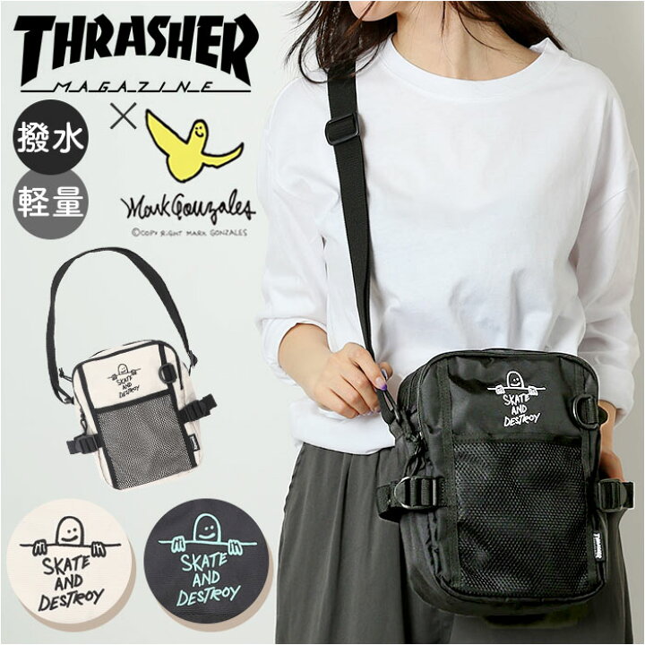 楽天市場】スラッシャー ショルダーバッグ THRASHER THR-300 通販 縦型 