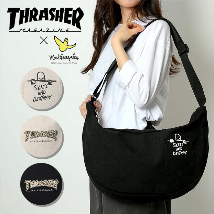 楽天市場】スラッシャー ショルダーバッグ THRASHER THR-304 通販 舟形 