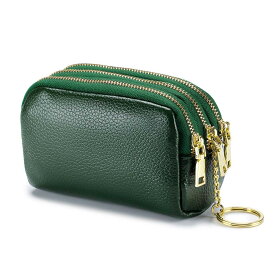 ポーチ 小物入れ 通販 バッグインバッグ 財布 軽量 大容量 本革 3ポケット 仕切り 自立 多機能 収納 牛革 ファスナー レディース メンズ おしゃれ