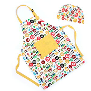 キッズ エプロン セット 通販 キッズ用エプロン キッズエプロン 子供 こども 子ども 女の子 男の子 帽子付き おしゃれ かわいい オシャレ 可愛い 綿 コットン 家庭科 調理実習 お手伝い 食育