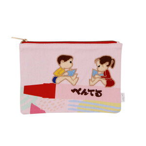 Old Resta オールドリスタ ポーチ 刺繍 通販 ペーンケース 筆箱 小物入れ ケース ペン入れ マルチケース ファスナー ふでばこ 大容量 サガラ刺繍 サガラ 柄 文房具 立体感 生地