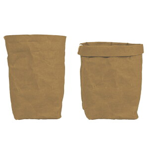 鉢カバー 通販 プランターカバー 植木鉢カバー 小物入れ 袋 収納かご 観葉植物 野菜収納 洗える 畳める クラフト紙 おしゃれ ガーデンバッグ ペーパーファブリック ナチュラル シンプル イ