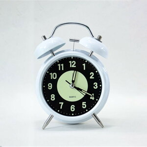 目覚まし時計 ベル 通販 アナログ時計 アナログ めざまし時計 目覚まし 時計 アラームクロック アラーム クロック 置時計 置き時計 めざまし ダブルベル ツインベル サイレント 夜光 金属 金