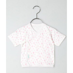 新生児 肌着 日本製 短肌着 通販 ベビー肌着 ベビー 服 赤ちゃん 女の子 男の子 50cm 50センチ 綿100% 幾何柄 幾何学柄 やわらかい 柔らかい フライス素材 可愛い おしゃれ かわいい ベビー服