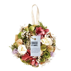 ナチュラル リース Sサイズ 玄関 S 通販 造花 フラワーギフト 飾り フェイクフラワー アートフラワー アートフラワーリース クリスマスリース アレンジ インテリア おしゃれ かわいい 可愛い