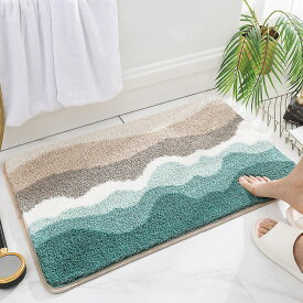 バスマット 40cm×60cm 北欧 マット 通販 お風呂マット 足ふきマット 足ふき キッチンマット 玄関マット フロアマット 滑り止め すべり止め 速乾 吸水性 ふわふわ フワフワ さらさら サラサラ 柔らかい 丸洗い 洗える やわらかい お風呂 かわいい