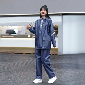 レインスーツ 上下 通販 レインウェア セットアップ レインコート レインジャケット レインパンツ カッパ 合羽 雨具 セパレート 雨合羽 自転車 レイン ウェア レディース メンズ 撥水 防風 つば付き フェイスカバー 通勤 通学 バイク おしゃれ かわいい