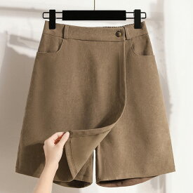 キュロットスカート パンツ レディース ショート丈 通販 キュロット スカート ショートパンツ ハーフパンツ ミニスカート スカッツ aライン ボトムス ゆったり 体型カバー ハイウエスト 無地 きれいめ ウエストゴム 後ろゴム カジュアル 大人 春 秋 冬