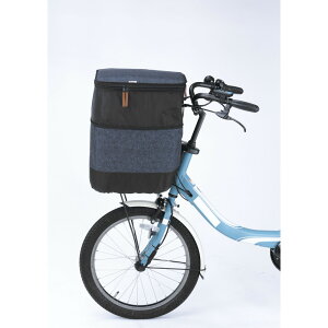 自転車 かご カバー 前 通販 かごカバー カゴカバー バスケットカバー カゴ バスケット 2段式 前カゴ 前かご フロントバスケットカバー 厚手 丈夫 川住製作所 kawasumi KW-555NV デニム柄 ネイビー