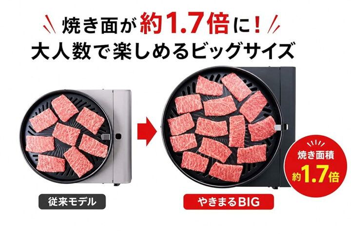 楽天市場】イワタニ やきまるBIG CB-SLG-BIG スモークレス焼肉グリル 