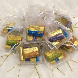 GODIVA ゴディバ チョコレート プチギフト バレンタイン 個包装 12個セット 巾着 ラッピング ナポリタン (3粒x12袋) かわいい