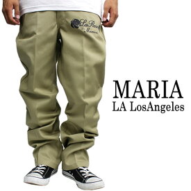 メンズ ファッション 874 パンツ Dickies ディッキーズ 874　LA LosAngeles "Maria" カスタム マリア柄 グアダルーペ ワークパンツ カーキ メンズ 長ズボン ボトムス 作業着 ファッション パンツ メンズ ストリート ファッション チノパン