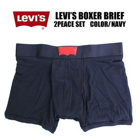 完売御礼！　LEVI'S リーバイス ボクサーパンツ ネイビー メンズ 下着 パンツ ブリーフ トランクス 2Pパック COTTON STRETCH BOXER BRIEF BLACKL アメカジ ストリートファッション