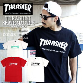 新色入荷です！！THRASHER スラッシャー 半袖Tシャツ スラッシャーロゴ メンズTシャツ TH8101 ブラック メンズ レディース シャカシャカ 大きいサイズ ブルゾン 無地 スウェット すらっしゃー ストリート系 ファッション スケーター スノーボード HIPHOP b系 ダンス 衣装