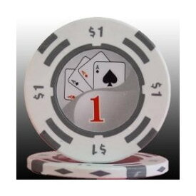 [ 高級ポーカーチップ ] [ カジノ ] フォースポット ポーカーチップ （1＄）20枚セット カジノ ポーカー用 カジノ ポーカー用 ゲームコイン 高級チップ メダル ポーカートーナメント イベント プレゼント 本物 カジノチップ