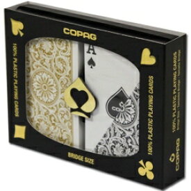 [ トランプ ] [ ポーカー ] COPAG コパッグ 1546 ゴールド・ブラック [ ブリッジサイズ ] ポーカー トランプ プラスティックトランプ ポーカートーナメント テキサスホールデム カジノ イベント ディーラー プラスチック