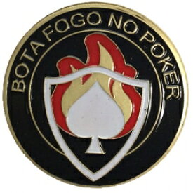 [ ポーカー ] [ ゲーム ] カードプロテクター「Bota　Fogo」— デザイン版ポーカープレイヤー用 ポーカー カードスピナー カードガード テキサスホールデム ポーカープレイヤー ポーカートーナメント イベント ポーカーグッズ プレゼント
