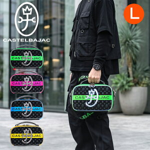 現行/極美品】 カステルバジャック キャスト ショルダーバッグ 黒 本革 