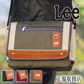 【選んでもらえる特典付き】 Lee バッグ ショルダーバッグ メンズ ショルダー かぶせ フラップ A4 横型 軽量 リー creature クリーチャー 320-3743 QA