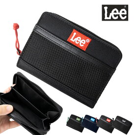 lee 財布 メンズ 二つ折り 二つ折り財布 ブランド 中仕切り付き小銭入れ 軽い 軽量 ラウンドファスナー 2つ折り財布 ウォレット カジュアル 小学生 中学生 高校生 大人 Lee リー カラーBOXロゴ刺繍 二つ折 0520699 メール便
