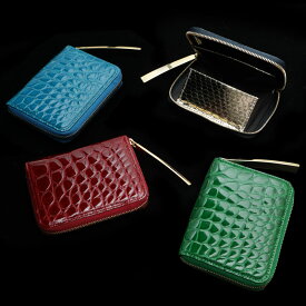 【池田工芸】クロコダイルの老舗が贈るCrocodile Multi Wallet （クロコダイル マルチウォレット）（ゴールドパイソンモデル）カラー【次回出荷日6月20日頃】