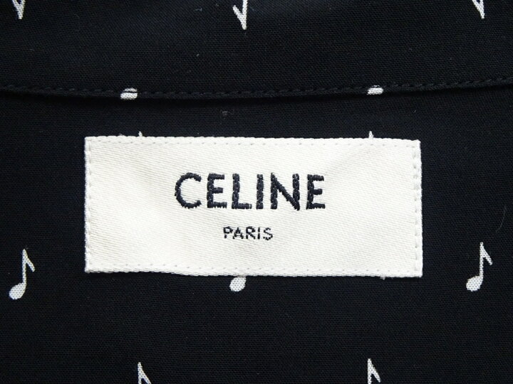楽天市場】19SS【未使用】セリーヌ/CELINE 音符柄 レーヨン シャツ 38 