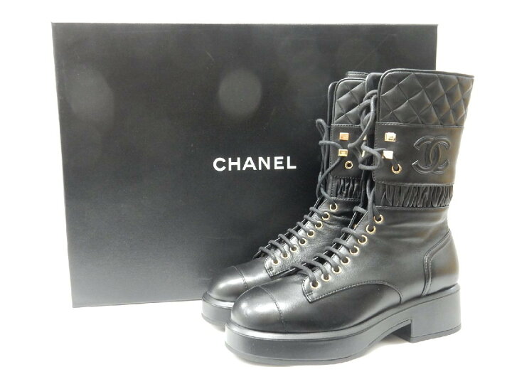 楽天市場】36.5【未使用】シャネル/CHANEL ココマーク マトラッセ  