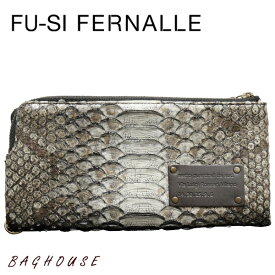 フーシフェルナーレ FU-SI FERNALLE パイソン Sun remy サンレミー 二つ折り長財布 ヘビ本革製 蛇革 レザー レディース 女性 白 ホワイト 11561 ブランド 人気 プレゼント ギフト