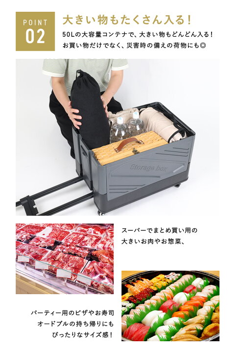 楽天市場】キャリーカート 保冷バッグ付き 折りたたみ 大容量 コンテナ キャリーワゴン キャスター付き コストコ 買い物 運搬 防災グッズ収納  ペットボトル まとめ買い BBQ キャンプ ピクニック 運動会 新製品 TOBAU ピザ お寿司 耐荷重50kg コンパクト収納 : バッグレイ