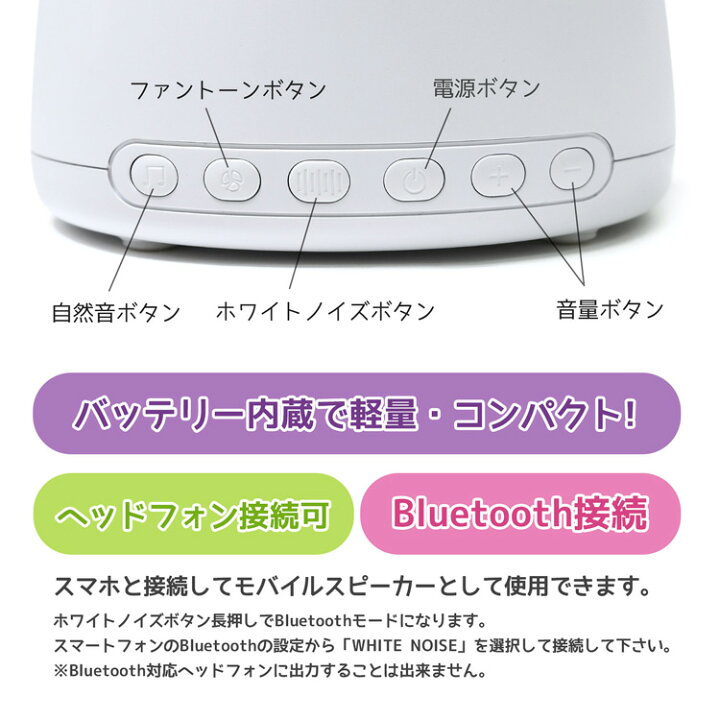 Sale ホワイトノイズ マシン スピーカー 最新 タッチライト Bluetooth 安眠 快眠 グッズ 赤ちゃん リラックス 騒音カット 不眠対策 癒し 睡眠 誘導 Riosmauricio Com