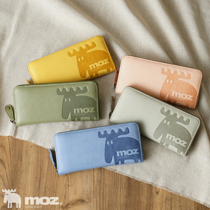 楽天市場】moz モズ 長財布 本革 レザー 牛革 北欧デザイン 財布 