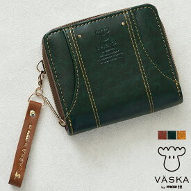 【メーカー公式】テイラー 二つ折り財布 2つ 2つおり 財布 お財布 レディース ラウンドファスナー 北欧デザイン ヘラジカ サイフ おしゃれ 北欧デザイン かわいい 40代 50代 大人が持っても可愛い VASKA by moz ヴェスカ バイ モズ エルク ヘラジカ べスカ mos もず VS-0482