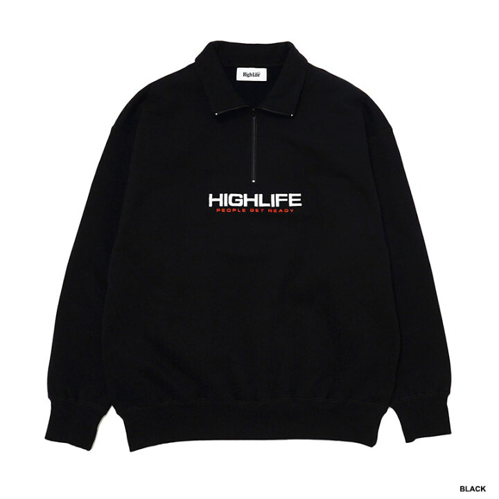楽天市場】ハイライフ HIGH LIFE スウェット トップス ハーフジップ 