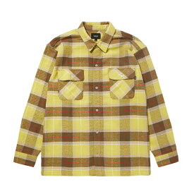 ハフ HUF フランネルシャツ ボタンダウンシャツ チェックシャツ イエロー M-Lサイズ メンズ PRESCOTT FLANNEL SHIRT -YELLOW- _FAIR_e