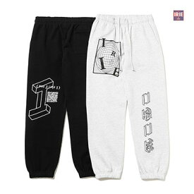 アイリーバイアイリーライフ IRIE by Irielife パンツ ボトムス スウェット 裏起毛 OPTICAL ILLUSION SWEAT PANTS メンズ ユニセックス M-XL ブラック/グレー