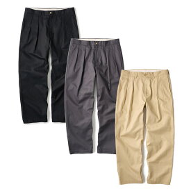 エフティーシー FTC ボトム パンツ ツイル スラックス ブラック/カーキ/チャコール グレー M-XLサイズ メンズ TWILL SLACKS PANT -3.COLOR-