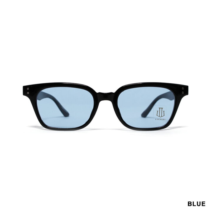 楽天市場】ルチニ LUCHINI サングラス ウェリントン ブラック/ブルー  