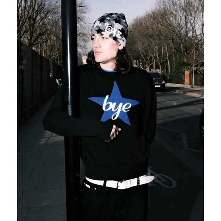 楽天市場】バイジェレミー BYE JEREMY ニット セーター ブラック M-XL 