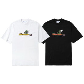バターグッズ Butter Goods Tシャツ トップス ホワイト/ブラック S-Lサイズ メンズ Skeeter Logo Tee -2.COLOR-