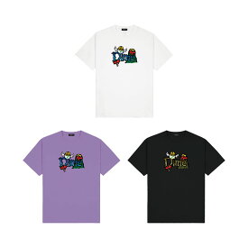 ダイム Dime MTL Tシャツ トップス ホワイト/ブラック/パープル M-XLサイズ メンズ CLASSIC FUZZY T-SHIRT -3.COLOR-