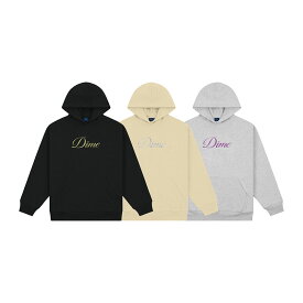 ダイム Dime MTL フーディー パーカー プルオーバー ブラック/グレー/クリーム S-XLサイズ メンズ CURSIVE HOODIE -3.COLOR-