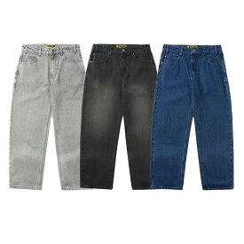 バターグッズ Butter Goods デニムパンツ ジーンズ ボトムス ブラック/グレー/ブルー 30-34インチ メンズ Racer Denim Jeans -3COLOR-