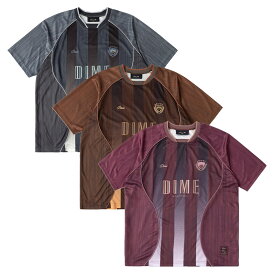 ダイム Dime MTL サッカージャージー トップス ブラウン/チャコール/バーガンディー M-Lサイズ メンズ TEAM JERSEY -3COLOR-