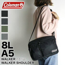 コールマン ショルダーバッグ メンズ Coleman WALKER ウォーカー WALKER SHOULDER ウォーカーショルダー 斜め掛けバッグ A5 8L 撥水 レジャー ハイキング アウトドア フェス 旅行 普段使い スポーツ ブランド レディース 男女兼用 通学 通勤 20代 30代 40代 50代 60代