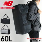 ボストンバッグ ニューバランス リュック 2WAY 2024 新作 new balance LAB45701 メンズ レディース リュックサック 大容量 60L 3泊～5泊 修学旅行 林間学校 旅行 通学 バッグ 男子 女子 おしゃれ 大人 ブランド 撥水コーティング 軽量 通勤 中学生 高校生 大学生 合宿 ジム