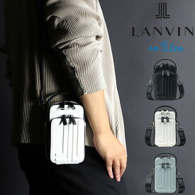 ランバンオンブルー ショルダーバッグ 縦型 小さめ ブランド LANVIN en Bleu スマホショルダー Timbre タンブル 512123 メンズ レディース バッグ ショルダーポーチ 斜めがけ かっこいい カードポケット 大人 ミニマリスト 旅行 トラベル 合皮 PU ナイロン 斜め掛けバッグ