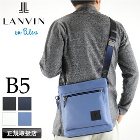 ランバン バッグ ショルダーバッグ メンズ ブランド ランバンオンブルー LANVIN en Bleu クレンズ 502112 斜め掛けバッグ 肩掛け B5 A5 通勤 普段使い 旅行 ビジネス カジュアル PVC 合皮 合成皮革 軽量 レディース 正規品 正規販売店